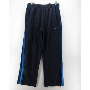 VINTAGE Nike Pants Large Basketball Warm Up Track Ankle Zip Baggy Y2K